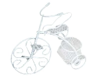 BİSİKLET TEL SEPETLİ BEYAZ 