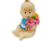 BEBEK ÇİÇEKLİ MAVİ 