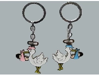 ANAHTARLIK LEYLEKLİ MAVİ 