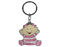 ANAHTARLIK BEBEK PİTİKARELİ PEMBE 