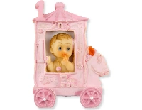 BEBEK 1 YAŞ FAYTONDA PEMBE 