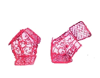 KUŞ YUVASI EV MODELİ KIRMIZI 