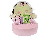 KUTU AHŞAP ÜSTÜ BEBEK PEMBE 