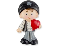 BEBEK KALPLİ VE ÇİÇEKLİ MAVİ 