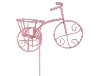 BİSİKLET SEPETLİ ÇUBUKLU PEMBE 