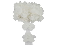 ÇİÇEK METRELİK TÜLDEN BEYAZ  (130 ÇİÇEK)