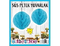 SÜS PONPON PETEK 8 Lİ KÜÇÜK BOY MAVİ 