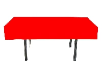 MASA ÖRTÜSÜ DÜZ DESENLİ KIRMIZI 137X183CM 