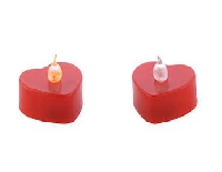 MUM TLAYT PİLLİ KALP MODELİ KIRMIZI 