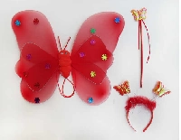 MELEKLİ KELEBEK SIRTA TAKILAN YILDIZLI KIRM 