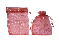 KESE LALE DESENLİ KIRMIZI 17X23CM