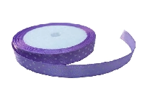 KURDELA SATEN PUANLI LİLA 1CM