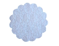 ORGANZE DANTEL DESENLİ KREM 22CM 