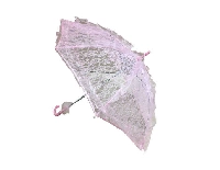 ŞEMSİYE DANTEL İŞLEMELİ PEMBE 