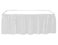 MASA KENARI ETEĞİ PLASTİK BEYAZ 