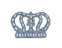 TAÇ ORTA ÜTÜ İLE YAPIŞAN 8X5,5CM (HOT-FIX)