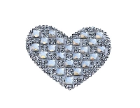 KALP ÜTÜ İLE YAPIŞAN 6.2X4CM (HOT-FIX) 