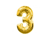 FOLYO BALON RAKAM 3 40 İNC ALTIN 