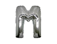 FOLYO BALON HARF M 40 İNC GÜMÜŞ 