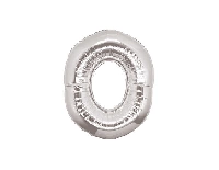 FOLYO BALON RAKAM 0 GÜMÜŞ 16 INC(40CM) 