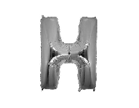 FOLYO BALON HARF H GÜMÜŞ 16 INC(40CM) 
