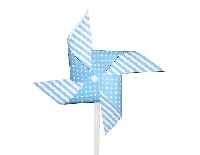 RÜZGAR GÜLÜ 3 LÜ SET DEMONTE MAVİ 