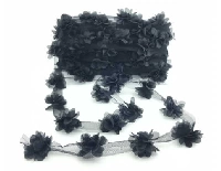 ÇİÇEK TÜL LAZ.KES.KÜÇÜK SİYH P10YRD(150AD.)