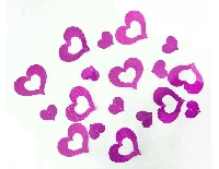 SÜS KALP HOLOGRAMLI FON SÜSÜ 2MT FUŞYA 