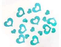 SÜS KALP HOLOGRAMLI FON SÜSÜ 2MT TURKUAZ 