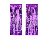 METALİZE FON SÜSÜ ASMALI 50X230 CM MOR PK:2 Lİ SET KL:75