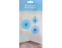 SÜS YELPAZE ASMALI 3 LÜ SET MAVİ PK:3 KL:120