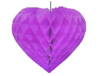 SÜS PETEK MODELİ KALPLİ 3 LÜ SET LİLA PK:3 KL:120