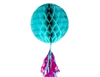 SÜS PETEK MODELİ PÜSKÜLLÜ 25X85 CM TURKUAZ PK:1 KL:120