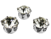 PIRLANTA MODELİ SÜSLEME TAŞI GÜMÜŞ 10 MM PK:50 KL:400