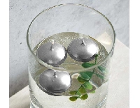 MUM TEALIGHT YÜZEN MUM GÜMÜŞ PK:20 KL:72