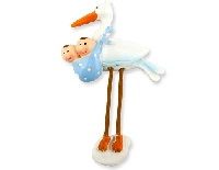 BEBEK İKİZ LEYLEKLİ UZUN MAVİ (2P-2M) 