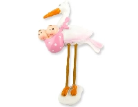 BEBEK İKİZ LEYLEKLİ PEMBE (2P-2M) 