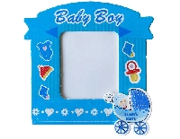 ÇERÇEVE MAGNETLİ BEBEK PUSETLİ MAVİ 