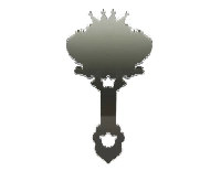 AYNA PLEKSİ TAÇLI EL  AYNASI