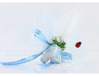 BEBEK ŞEKERİ SÜSLÜ ÇORAP ÇİFTLİ MAVİ KUTULU