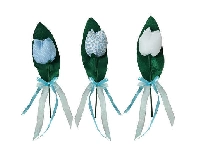 PELUŞ LALE ÇUBUKLU MAVİ (003) 