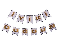 FLAMA BAYRAK İYİKİ DOĞDUN SET KÜÇÜK BEYAZ 