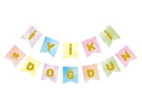 FLAMA İYİKİ DOĞDUN MAKARON RENGARENK ALTIN PK:1