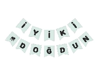 FLAMA İYİKİ DOĞDUN MAKARON SU YEŞİLİ PK:1 KL:300