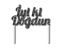 PASTA SÜSÜ EVADAN SİMLİ İYİKİ DOĞDUN SİYAH P1-50