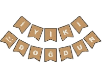 FLAMA BAYRAK 2.10M NATUREL İYİKİ DOĞDUN 