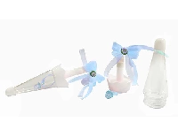 BEBEK ŞEKERİ SÜSLÜ ŞEMSİYE KUTU EMZİKLİ MAVİ PK:20