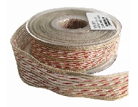 KURDELA JÜT KANAVİÇE FİTİLLİ 2,5 CM 10M KIRMIZI PK:1 KL:40