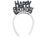 TAÇ EVADAN SİMLİ TAŞLI HAPPY BIRTHDAY SIYAH P1-50