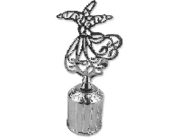 KAPAK KUBBE MEVLANA MOTİFLİ PLASTİK GÜMÜŞ PK:20